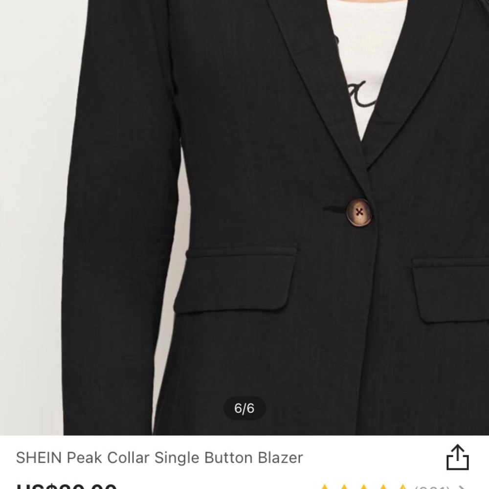 Single button blazer - Picture 3 of 8